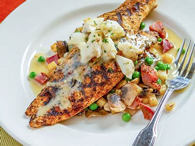 crab and fish|Grilled Redfish And Crabmeat With Lemon.